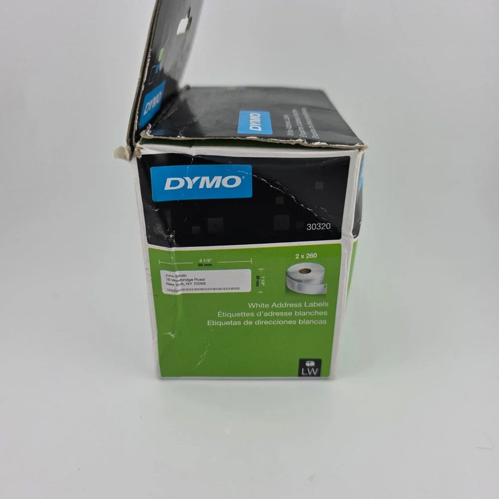 DYMO LW White Address Labels 30320 1 1/8‎ x 3 1/2 Inches